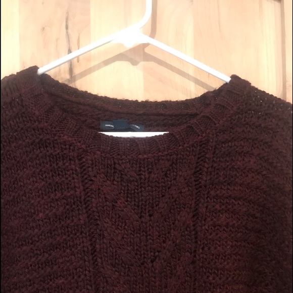 American Eagle Outfitters Longsleeve Red Knitted Sweater - Picture 5 of 11